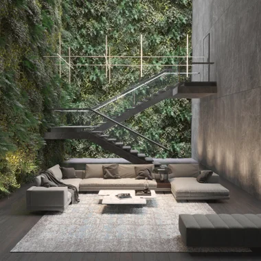 Интерьер виллы с ковром