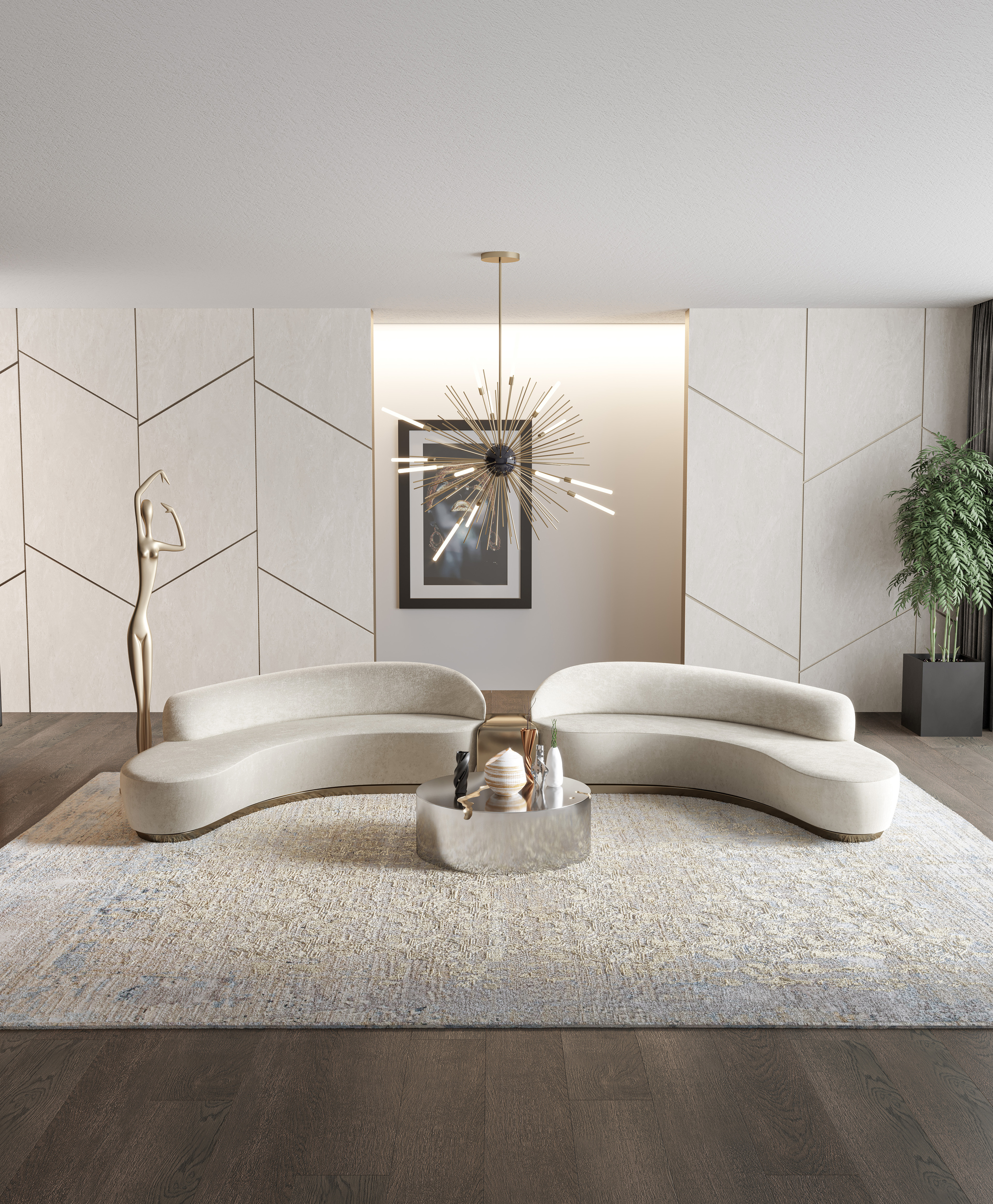 Penthouse sitting area, Madrid