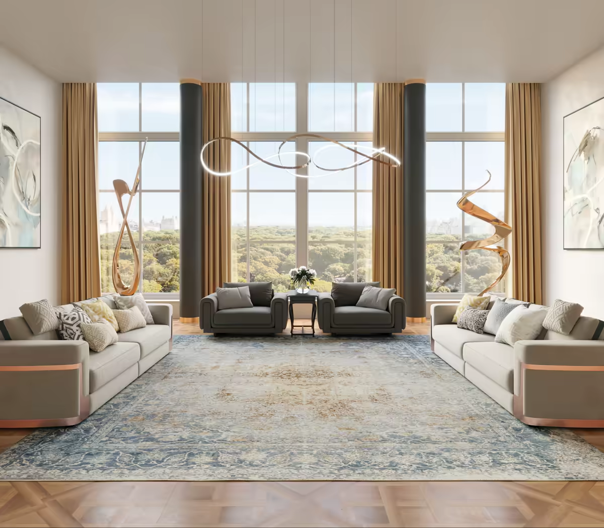 Living room, New York
